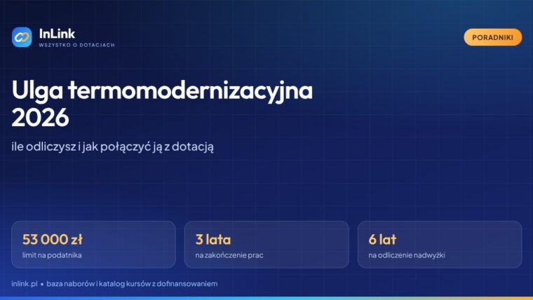 Ulga termomodernizacyjna 2026: komu przysługuje, ile odliczysz i jak połączyć ją z dotacją